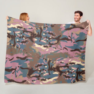Camo Camo, don't blend in with the crowd! Fleece Blanket