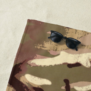 Camo Camo, Wherefore Art Thou? LIDJ Design. Beach Towel