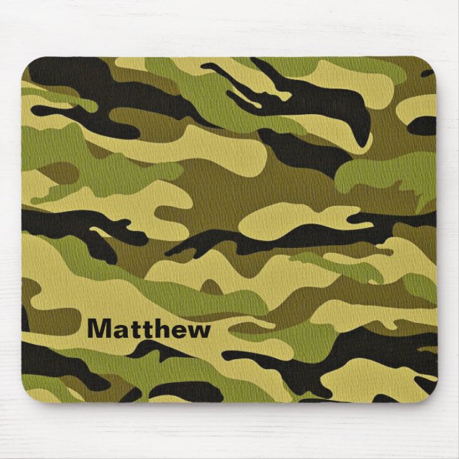 Camo Camouflage Army Mouse Pad (Front)