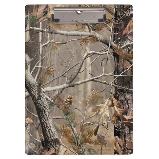 Camo Camouflage Hunting Real Tree Hunte Clip Board (Front)