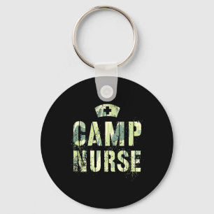 Camo Camp Nurse Nursing Student Camping Medical Mi Key Ring