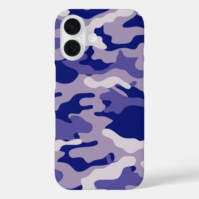 Camo Camping Hunting Blue Camouflage Case-Mate iPhone Case (Back)