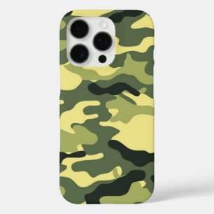 Camo Camping Hunting Green Camouflage iPhone 16 Pro Case