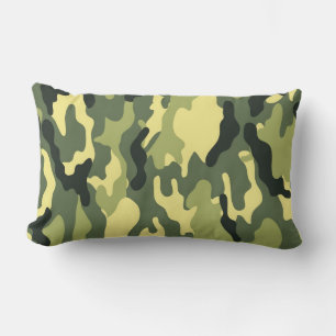 Camo Camping Hunting Green Camouflage Lumbar Cushion