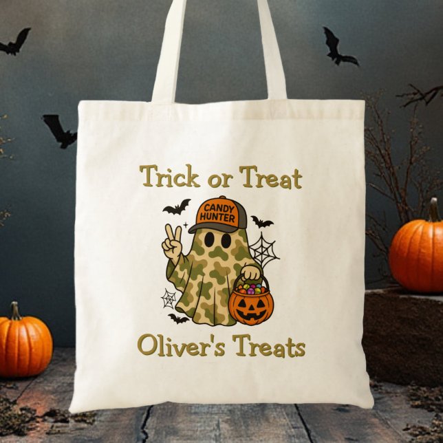Camo Candy Hunter Ghost Trick or Treat Bag (Creator Uploaded)