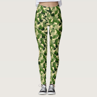 Camo Cats Green Leggings