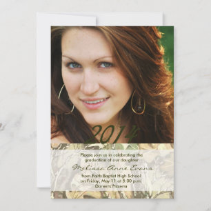 Camo Class of 2014 Graduation Invitation