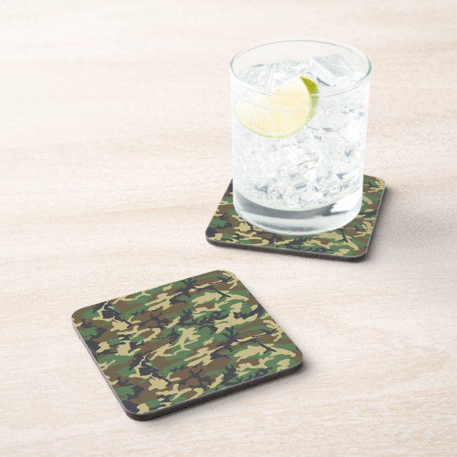 Camo Coaster Set for Hunters,Veterans, Outdoorsmen (Right Side)