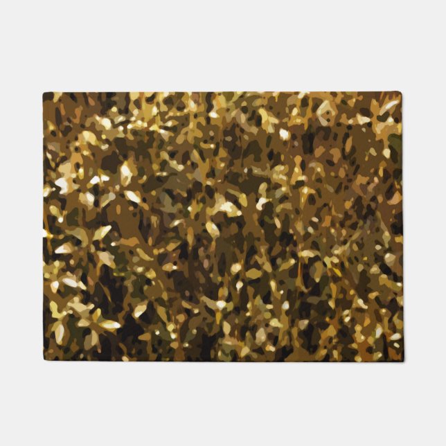 Camo Colour Abstract Pattern Doormat (Front)