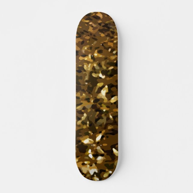 Camo Colour Abstract Pattern Skateboard (Front)