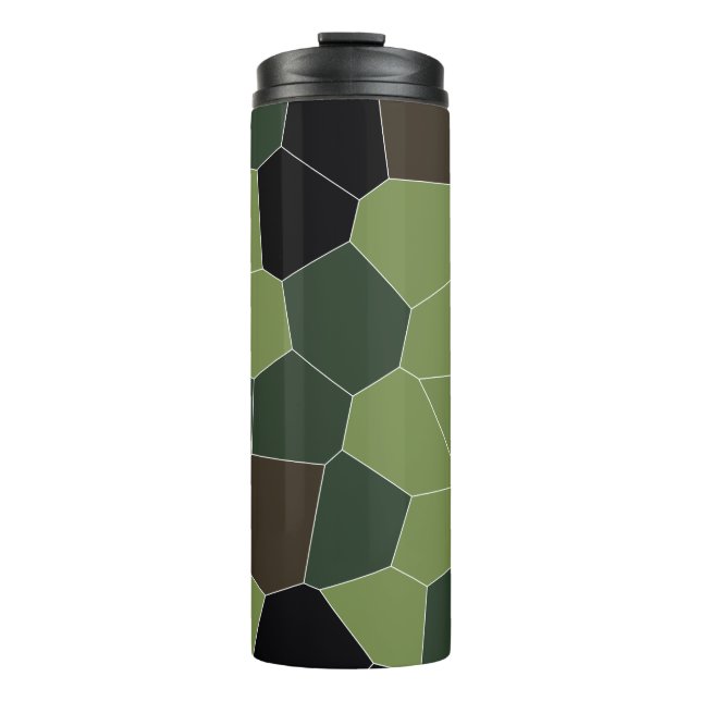 Camo Colour Abstract Pattern Thermal Tumbler (Front)
