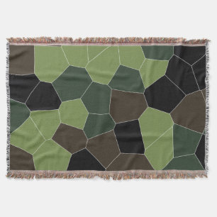 Camo Colour Abstract Pattern Throw Blanket