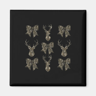 Camo Coquette Bow Deer Hunt Duck Hunting Women Gir Magnet