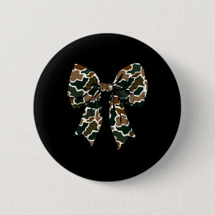 Camo Coquette Bow Duck Hunt Duck Hunting Women Gir 6 Cm Round Badge