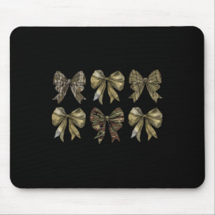Camo Coquette Bow Duck Hunting Girls Boys Mouse Pad