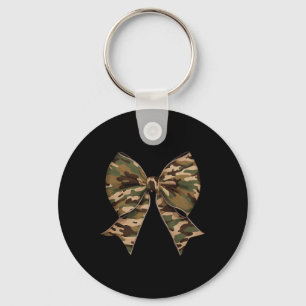 Camo Coquette Bow Duck Hunting Girls Kids Women Hu Key Ring