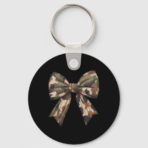Camo Coquette Bow Duck Hunting Girls Kids Women Hu Key Ring