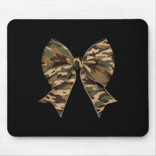 Camo Coquette Bow Duck Hunting Girls Kids Women Hu Mouse Pad