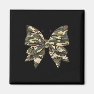 Camo Coquette Bow Duck Hunting Girls Women Butterf Magnet