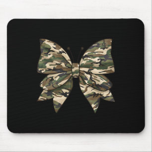 Camo Coquette Bow Duck Hunting Girls Women Butterf Mouse Pad