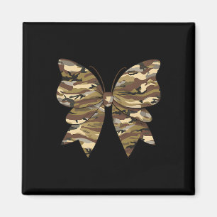 Camo Coquette Bow Duck Hunting Women Cute Butterfl Magnet