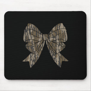 Camo Coquette Bow Hunt Hunting Women Girls Kids Mouse Pad