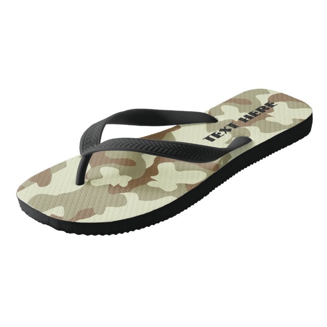 Camo Custom Flip Flops (Angled)