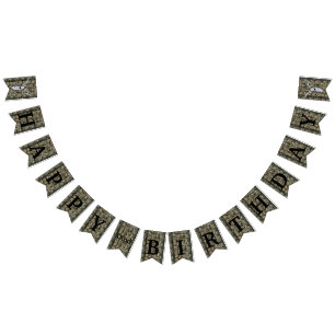 Camo Deer Hunting Buck Men's Birthday Banner