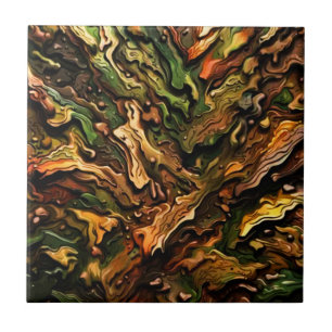 Camo Design Ceramic Tile