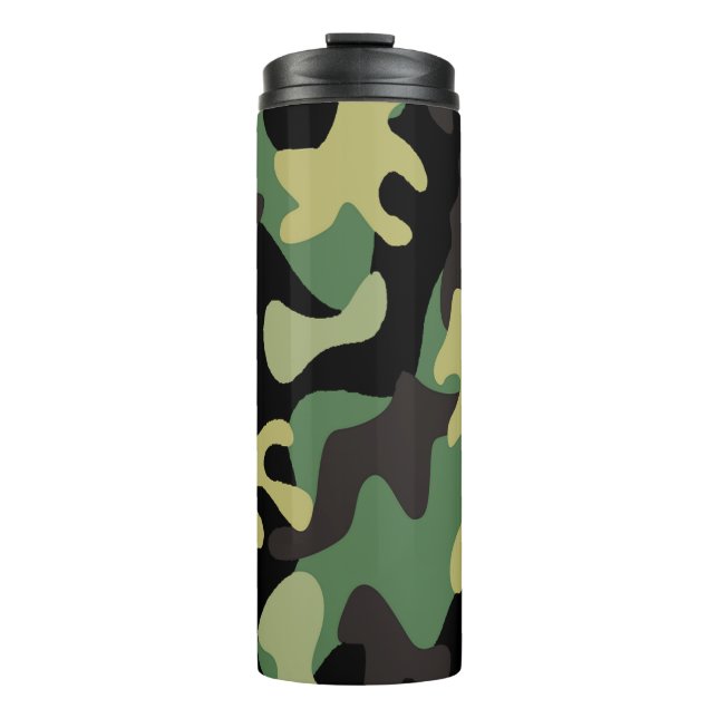 camo design thermal tumbler (Front)
