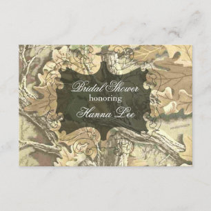 Camo Elegant Bridal Shower Invitation