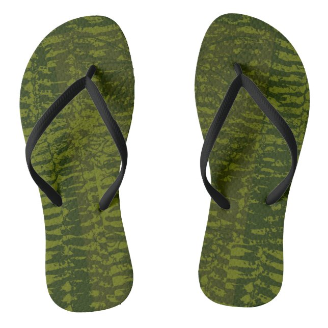 Camo Farfalla Thongs (Footbed)