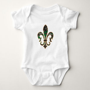 Camo Fleur De lis Baby Bodysuit