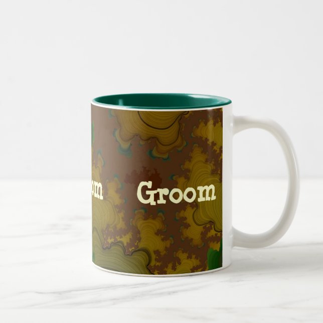 Camo Fractal Groom Mug (Right)
