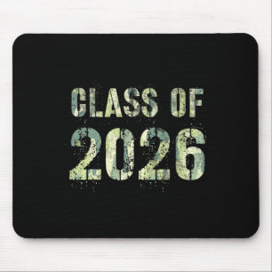 Camo Future Graduation Cl Of 2026 9th Grade First Mouse Pad