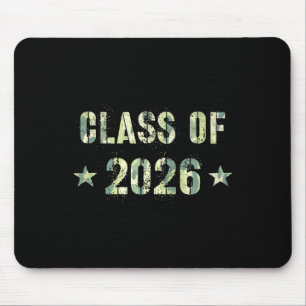 Camo Future Graduation Future Cl Of 2026 9th Grade Mouse Pad