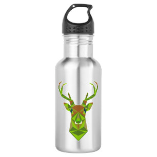 Camo Geometric Deer Head 532 Ml Water Bottle