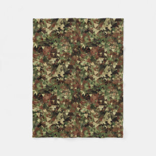 Camo Geometric Fleece Blanket