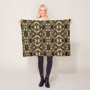 Camo Geometric Mosaic Blanket