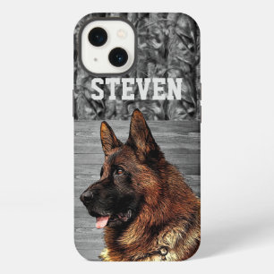 Camo German Shepherd Dog Animal Name iPhone 13 Case