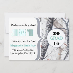 Camo Graduation Party 2015 Personalised Invite