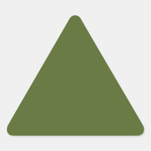 Camo green (solid colour) triangle sticker