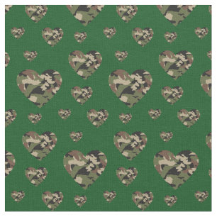 Camo Hearts Country Camouflage Fabric