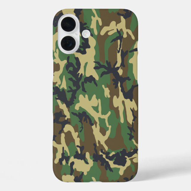 Camo iPhone Case for Hunters, Dads, Outdoorsy Guys (Back)