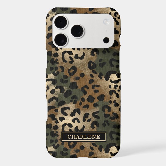 Camo Leopard Print Monogrammed (Back)