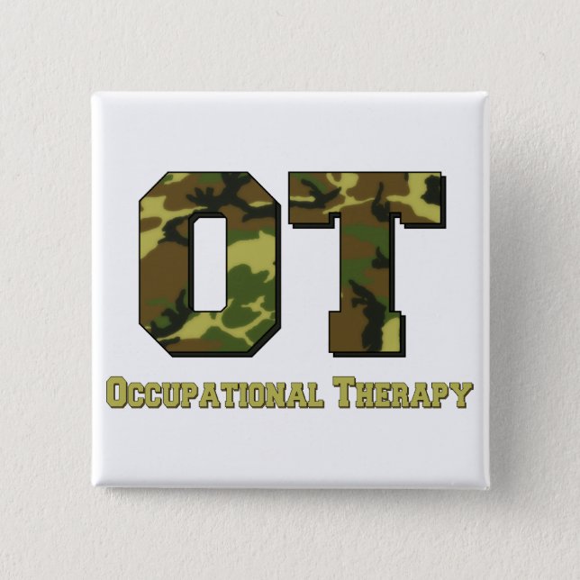 camo letters green 15 cm square badge (Front)