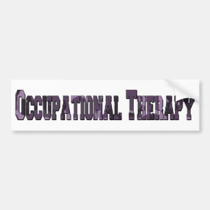 camo letters purple bumper sticker
