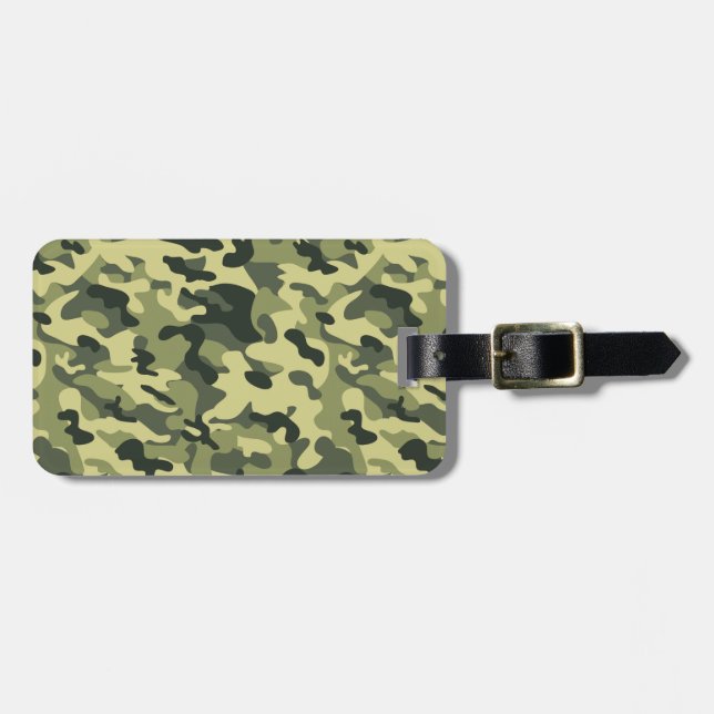 Camo Luggage Tag (Front Horizontal)