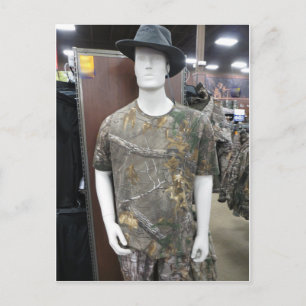 Camo Mannequiin Postcard