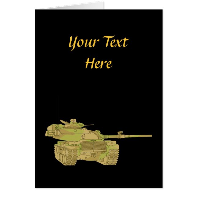 Camo Military Tank Design (Front)